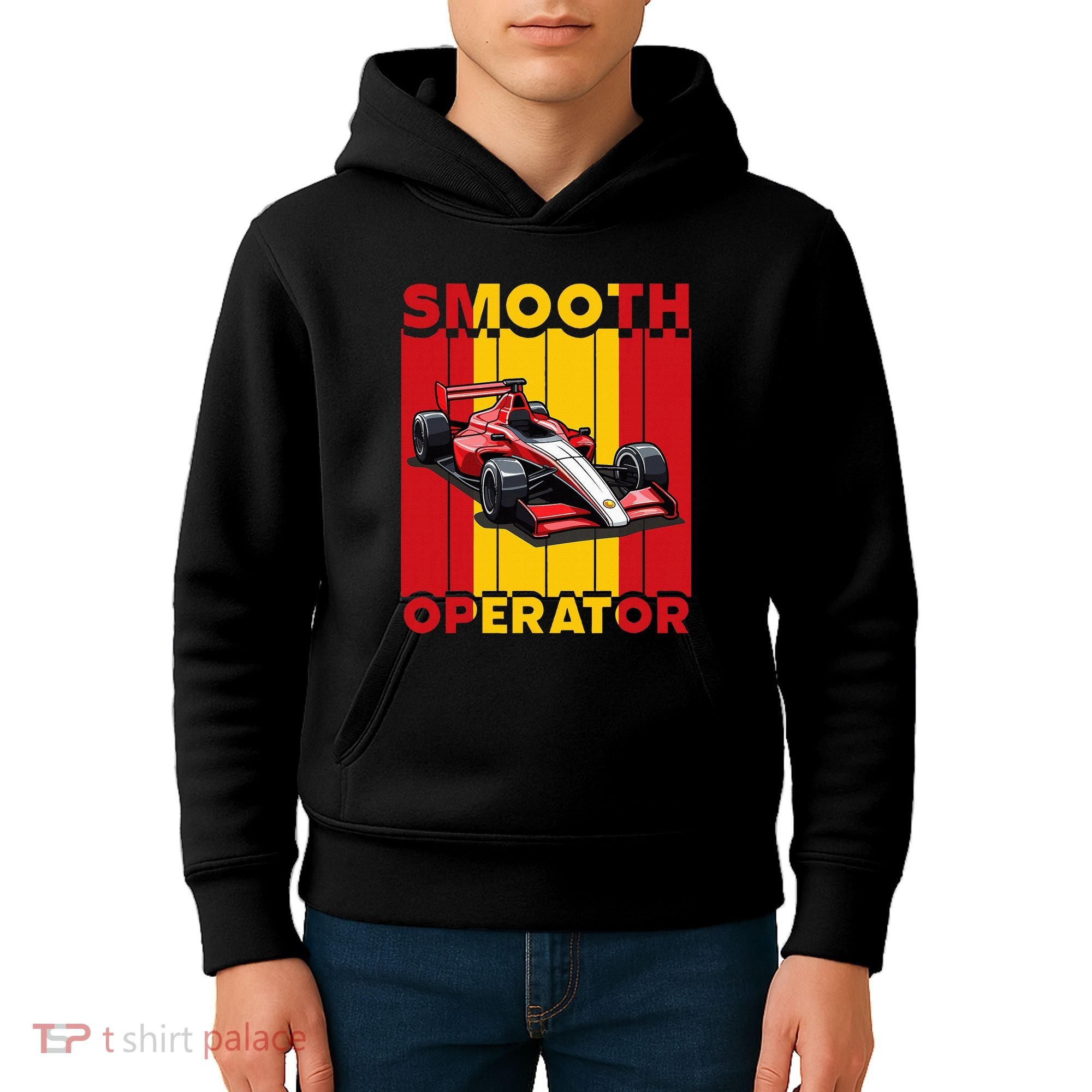 Smooth Operator Formula Racing Spain Flag Fast Cars Kids Hoodie