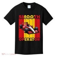 Smooth Operator Formula Racing Spain Flag Fast Cars Kids T-Shirt thumb 0