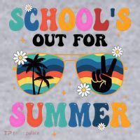 Schools Out For Summer Hippie Women's Sweatshirt thumb 2