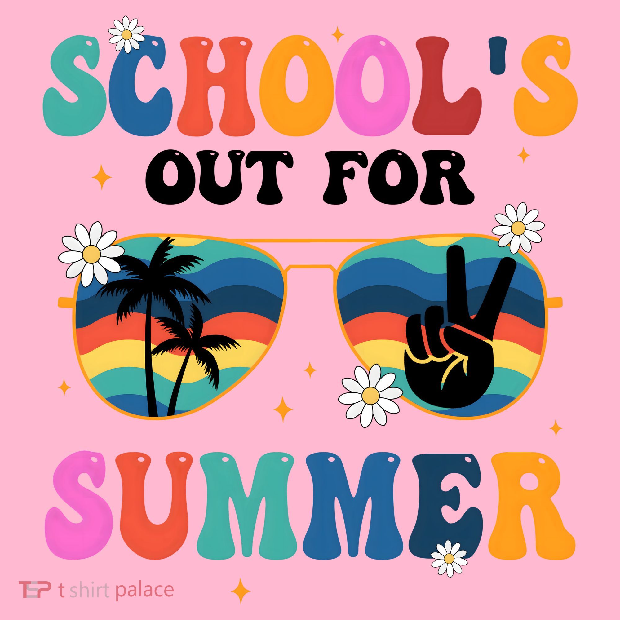 Schools Out For Summer Hippie Coaster