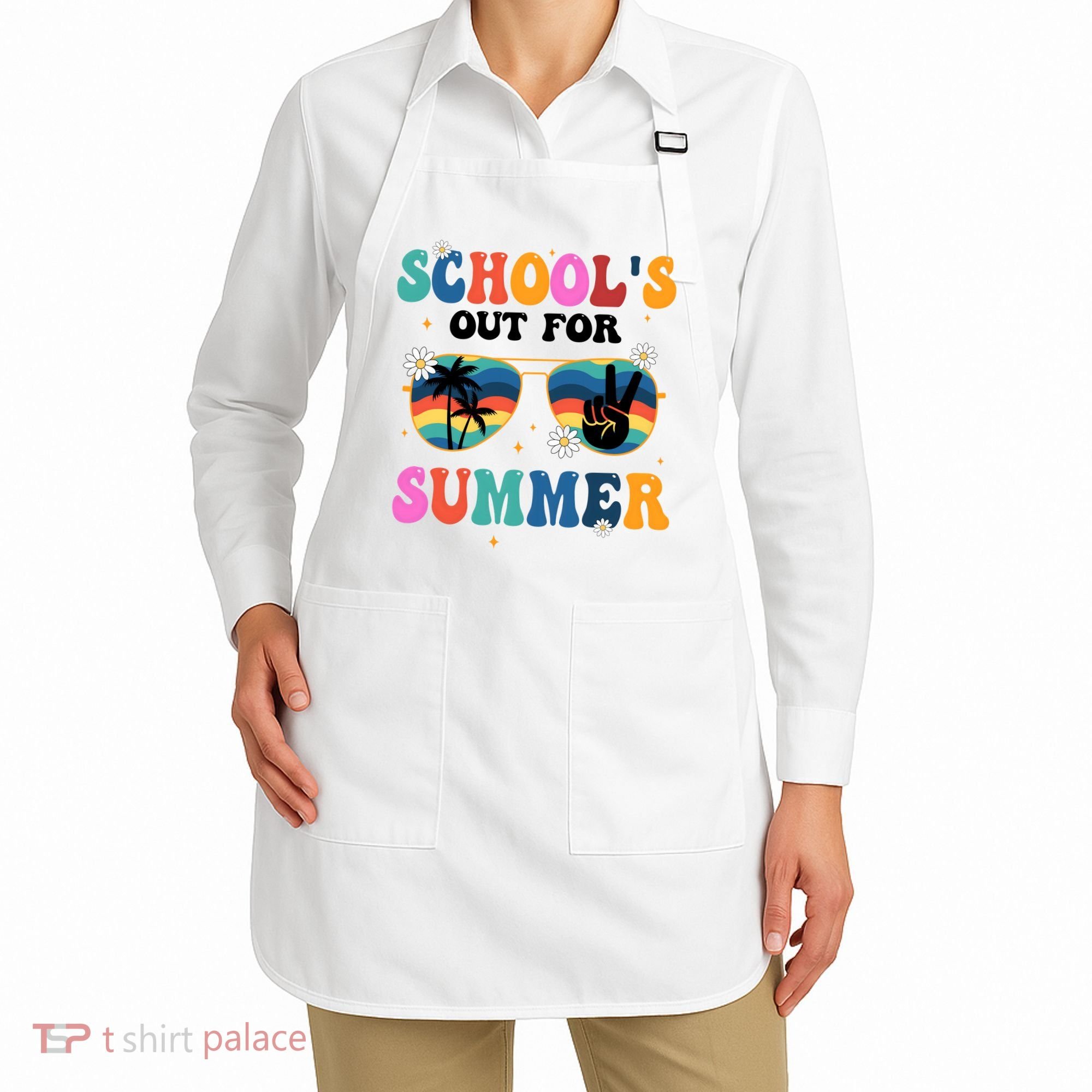 Schools Out For Summer Hippie Apron