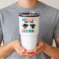 Schools Out For Summer Hippie Tumbler thumb 2