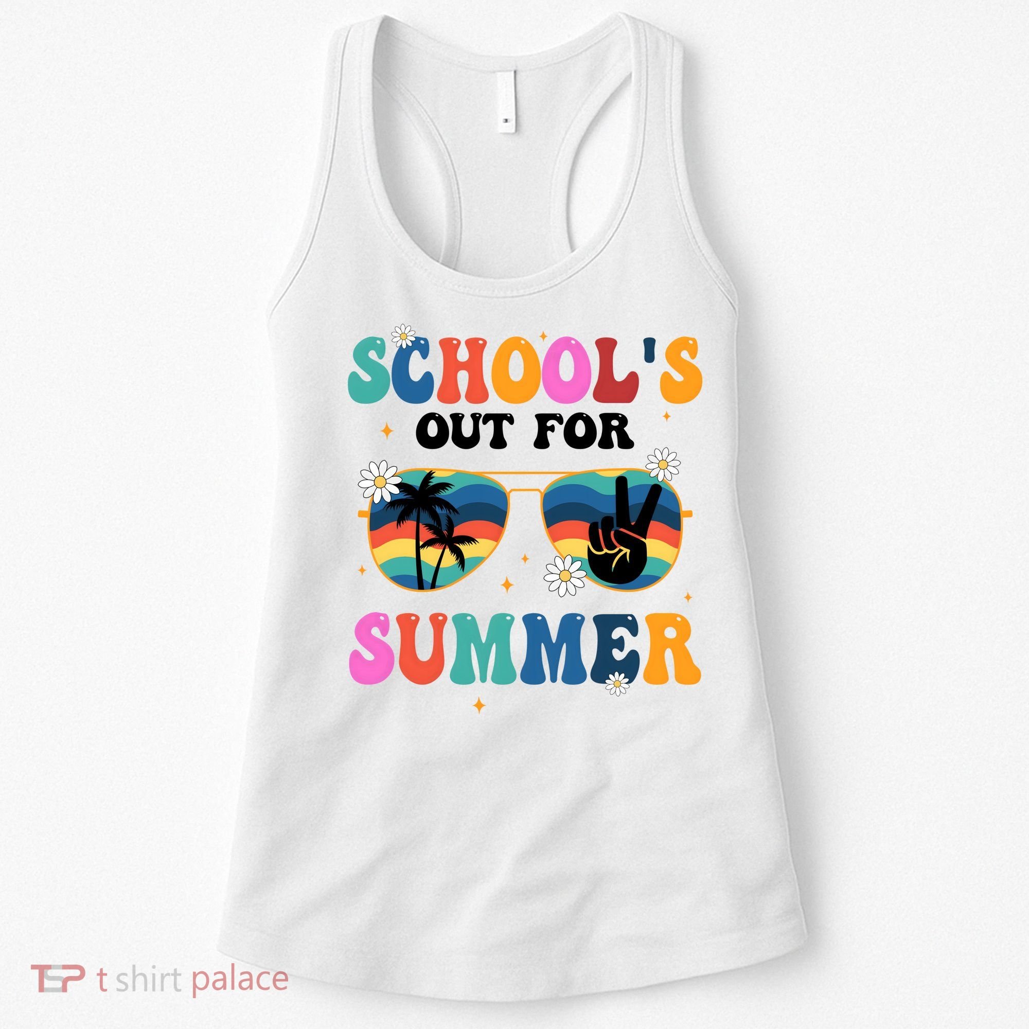 Schools Out For Summer Hippie Women's Tank Top