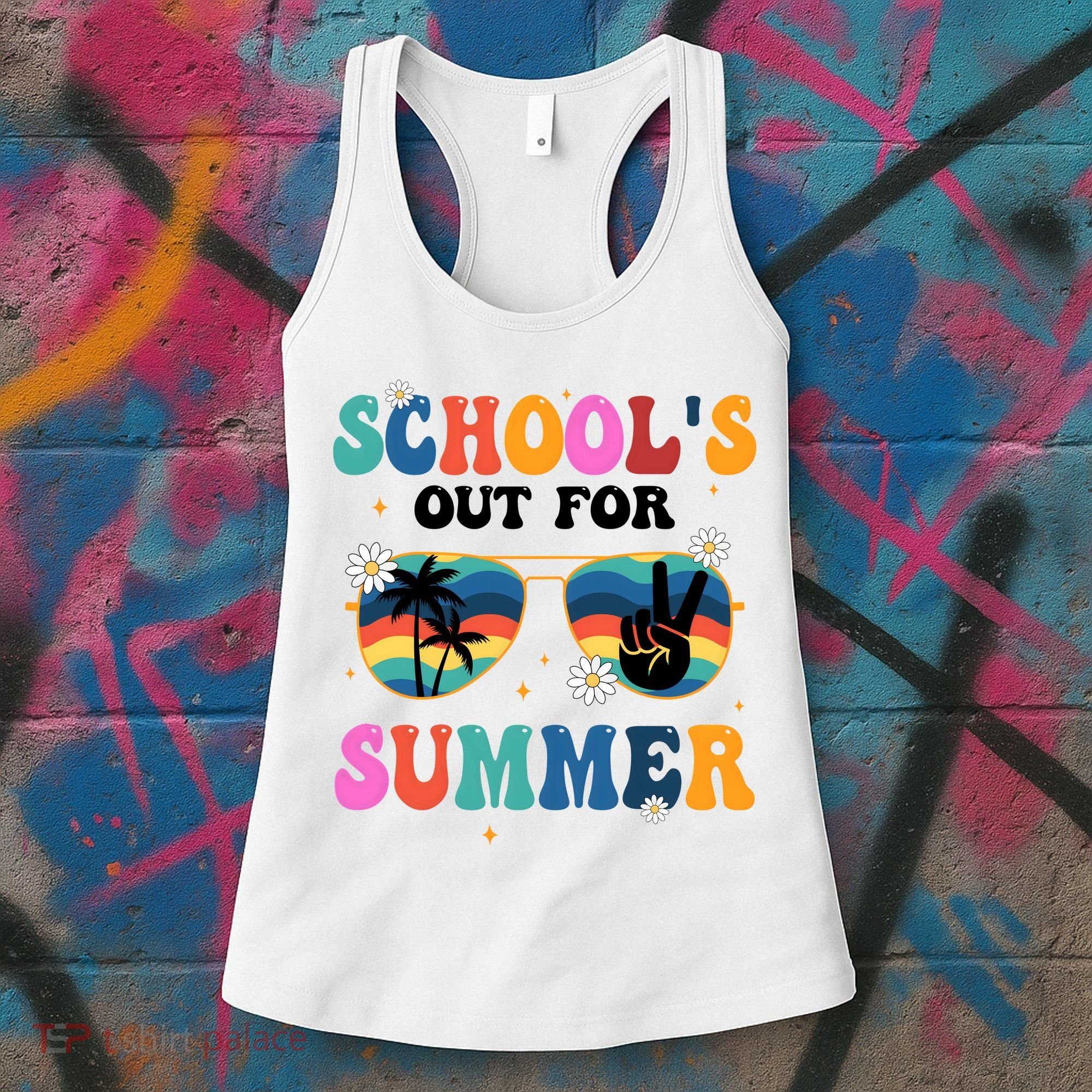 Schools Out For Summer Hippie Women's Tank Top