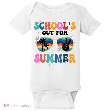 Schools Out For Summer Hippie Baby Bodysuit