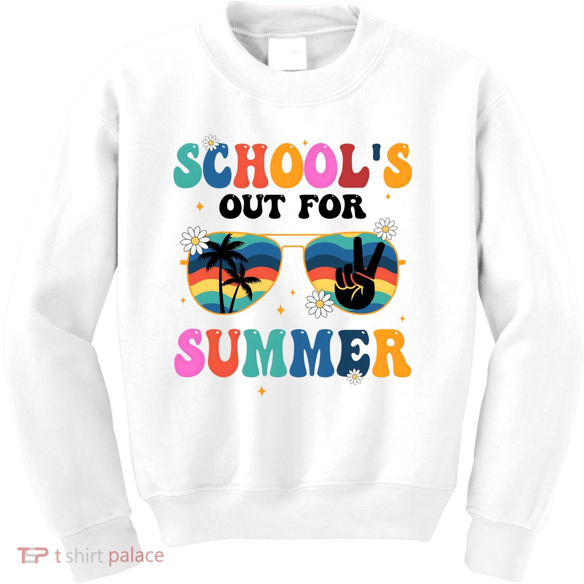 Schools Out For Summer Hippie Kids Sweatshirt