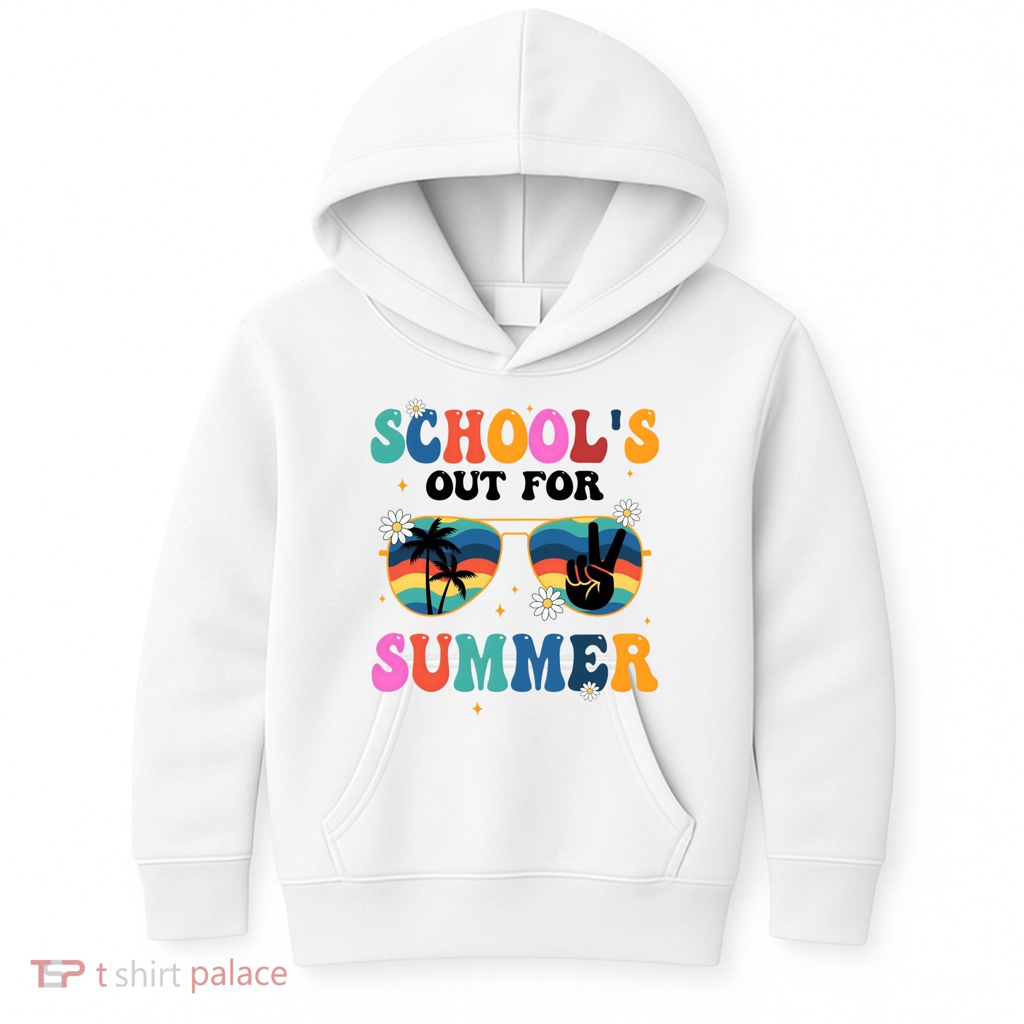 Schools Out For Summer Hippie Kids Hoodie