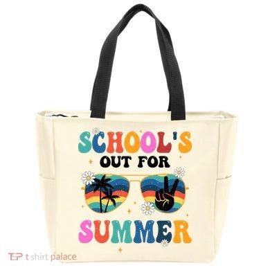Schools Out For Summer Hippie Retro Tote Bag