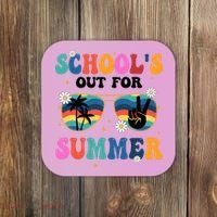 Schools Out For Summer Hippie Retro Coaster thumb 0