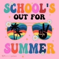 Schools Out For Summer Hippie Retro Coaster thumb 2