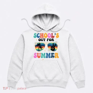 Schools Out For Summer Hippie Retro Hoodie