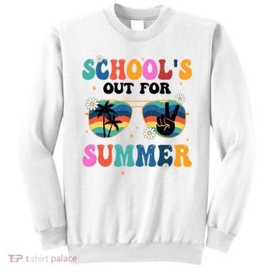 Schools Out For Summer Hippie Retro Sweatshirt