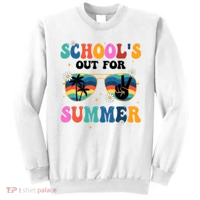 Schools Out For Summer Hippie Retro Sweatshirt
