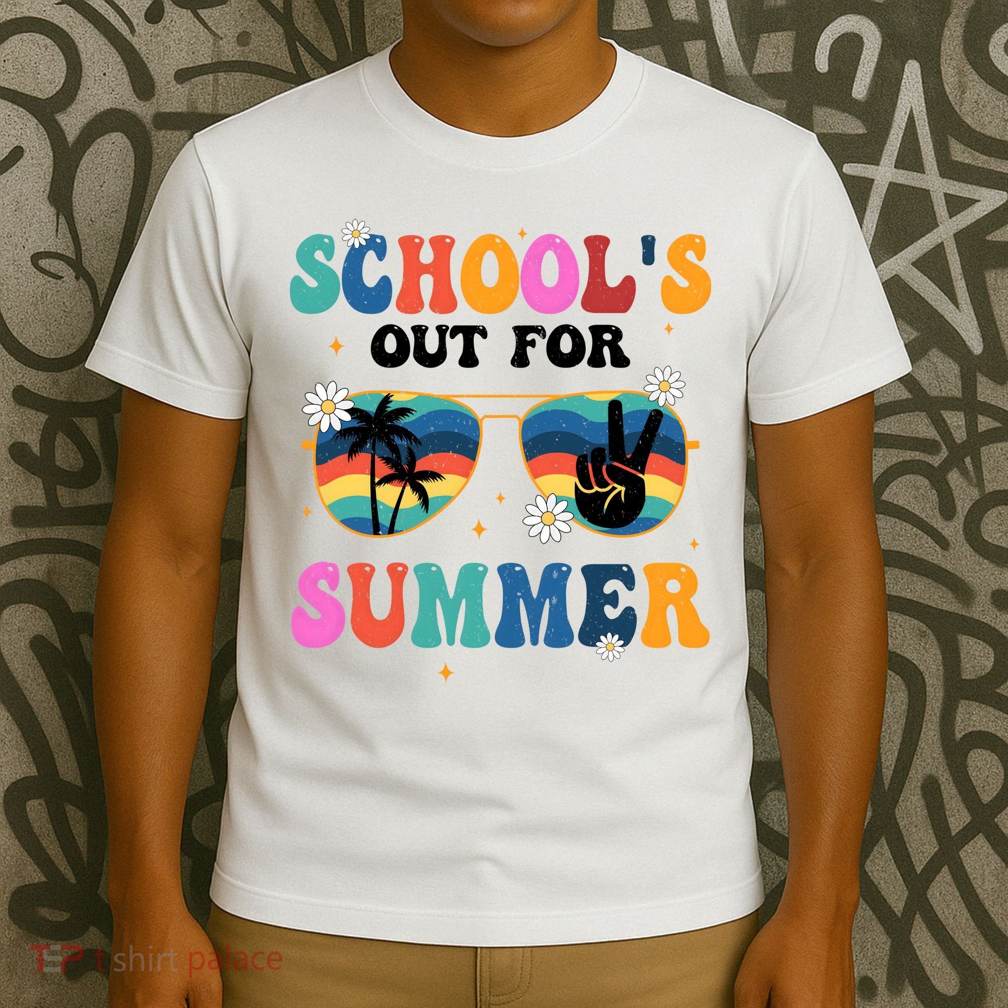 Schools Out For Summer Hippie Retro T-Shirt