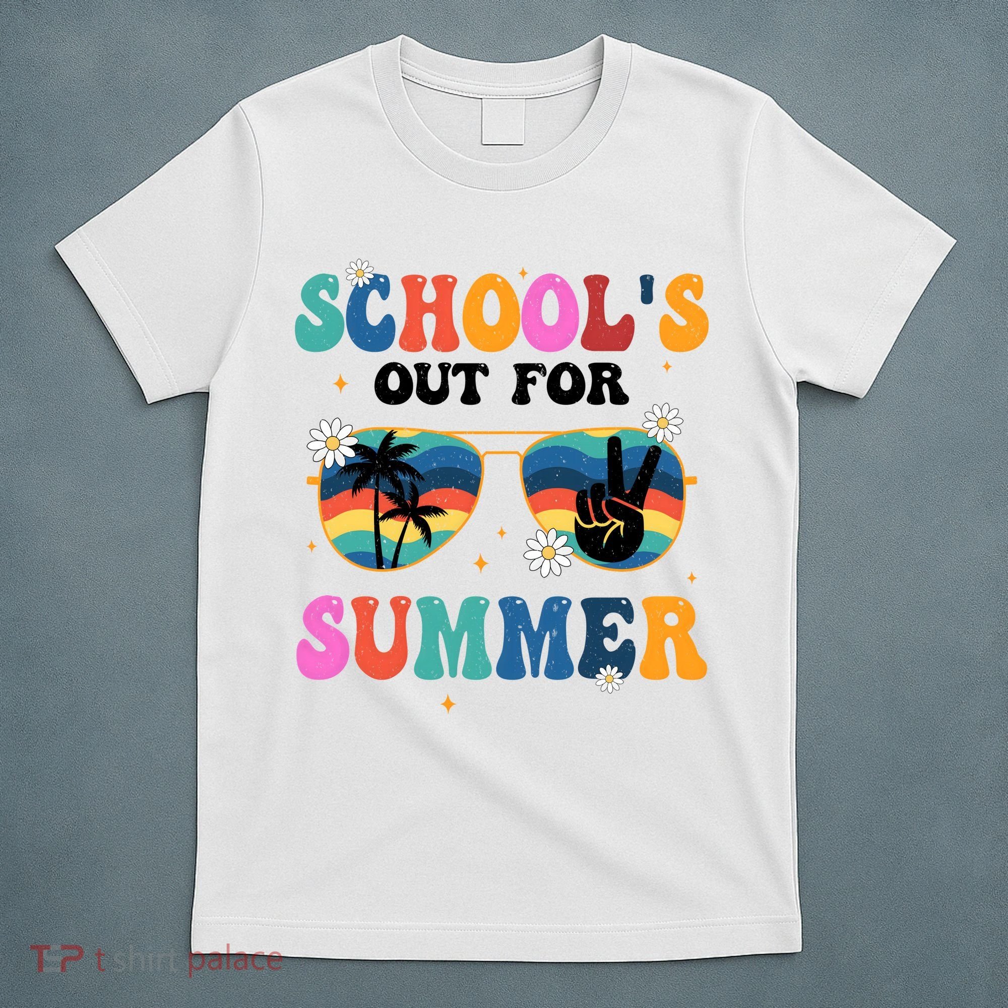 Schools Out For Summer Hippie Retro T-Shirt
