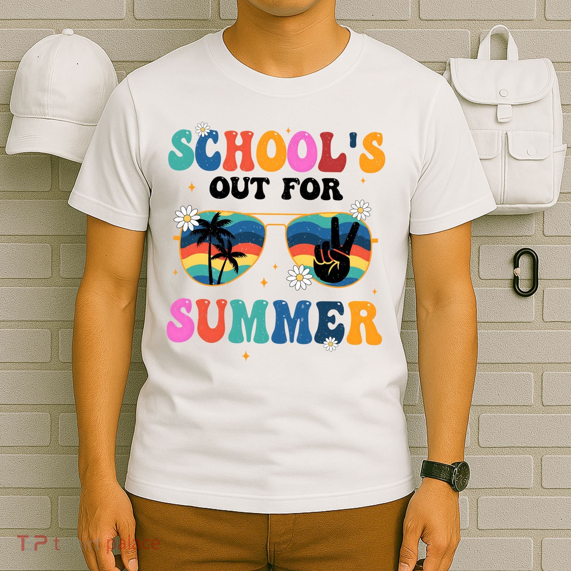 Schools Out For Summer Hippie Retro T-Shirt