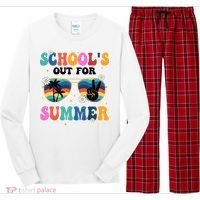 Schools Out For Summer Hippie Retro Long Sleeve Pajama Set thumb 0