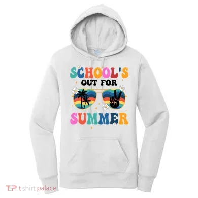 Schools Out For Summer Hippie Retro Women's Hoodie