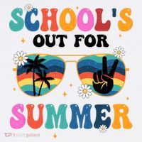Schools Out For Summer Hippie Retro Women's Hoodie thumb 2