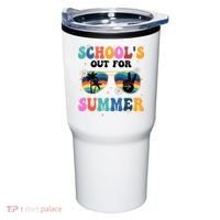 Schools Out For Summer Hippie Retro Tumbler thumb 0