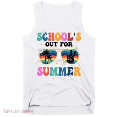 Schools Out For Summer Hippie Retro Tank Top