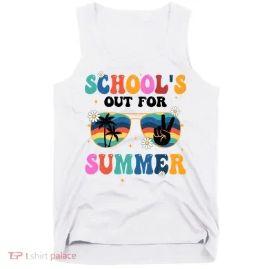 Schools Out For Summer Hippie Retro Tank Top