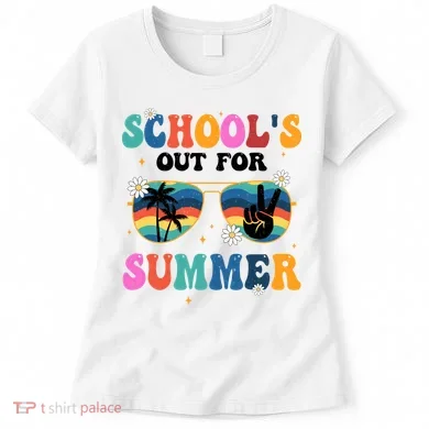 Schools Out For Summer Hippie Retro Women's T-Shirt