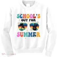 Schools Out For Summer Hippie Retro Kids Sweatshirt thumb 0