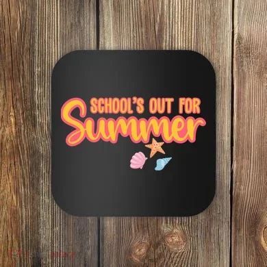 Schools Out For Summer Cute Coaster