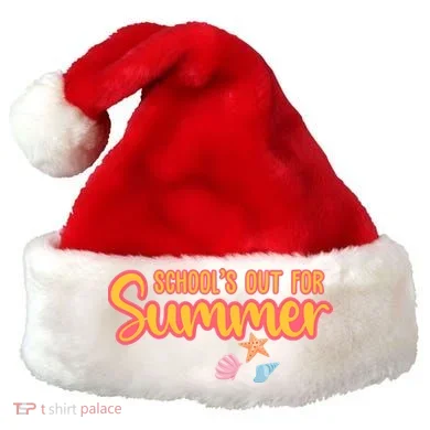Schools Out For Summer Cute Santa Hat