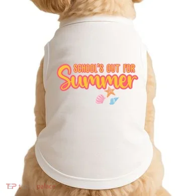 Schools Out For Summer Cute Doggie Tank