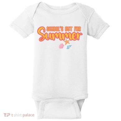 Schools Out For Summer Cute Baby Bodysuit