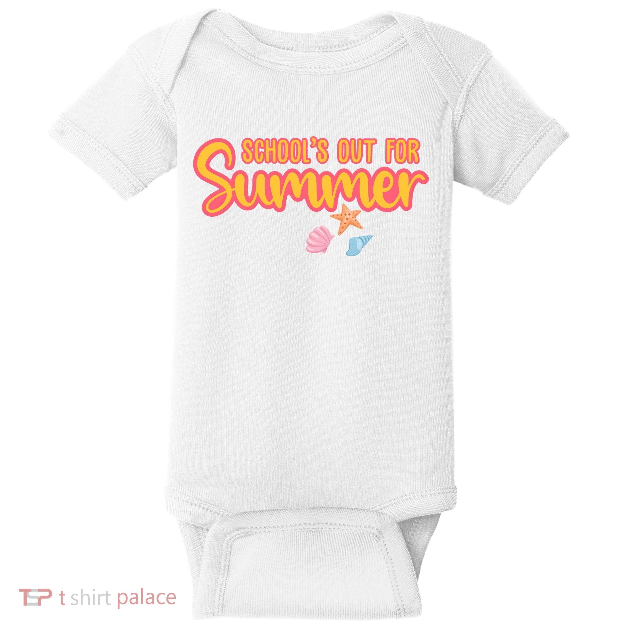 Schools Out For Summer Cute Baby Bodysuit