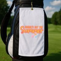 Schools Out For Summer Cute Golf Towel thumb 2