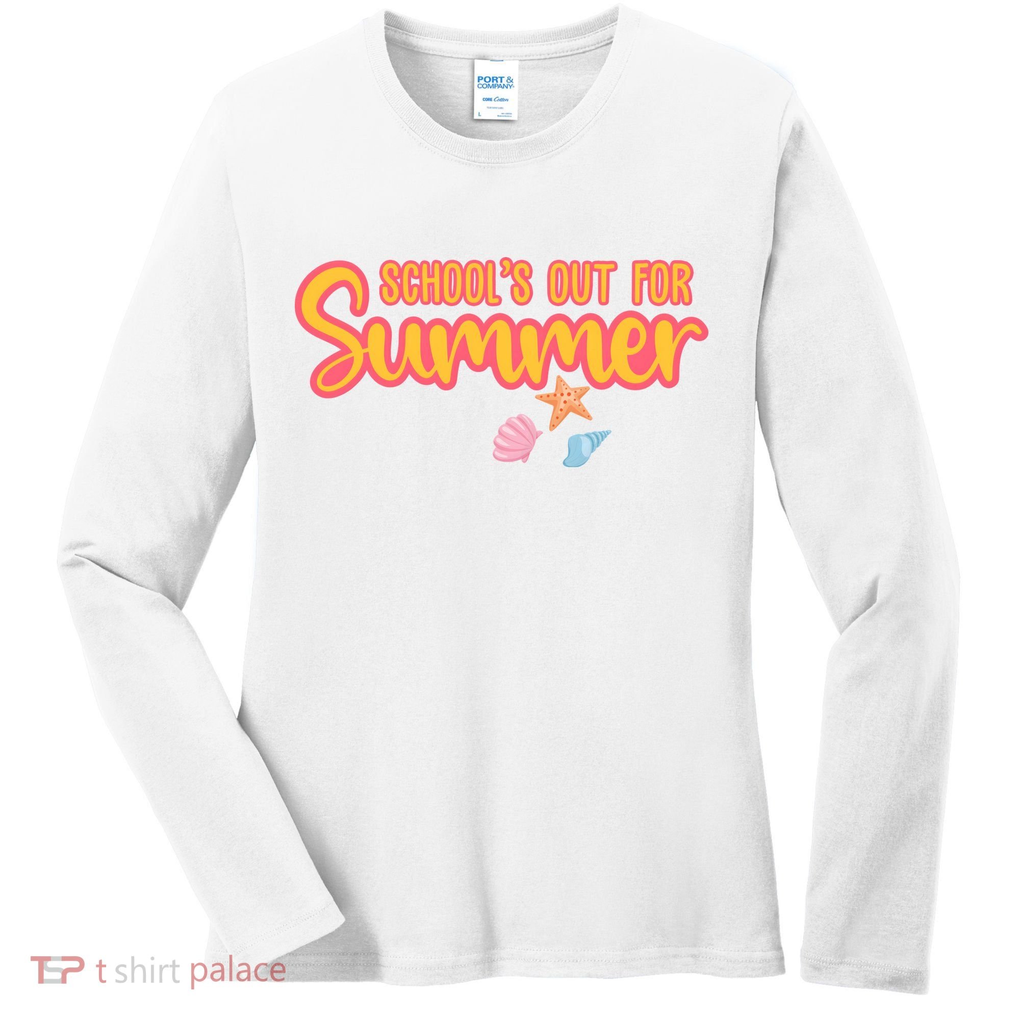 Schools Out For Summer Cute Women's Long Sleeve Shirt