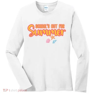 Schools Out For Summer Cute Women's Long Sleeve Shirt