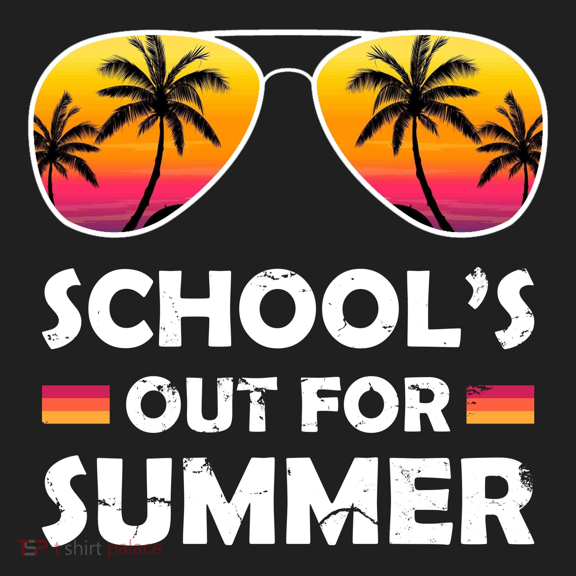School's Out For Summer Palm Trees Women's Sweatshirt
