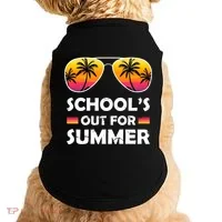 School's Out For Summer Palm Trees Doggie Tank thumb 0