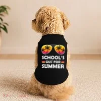 School's Out For Summer Palm Trees Doggie Tank thumb 2