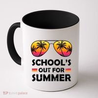 School's Out For Summer Palm Trees Coffee Mug thumb 0