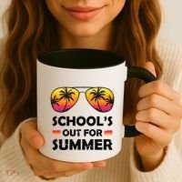 School's Out For Summer Palm Trees Coffee Mug thumb 3
