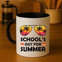 School's Out For Summer Palm Trees Coffee Mug thumb 4