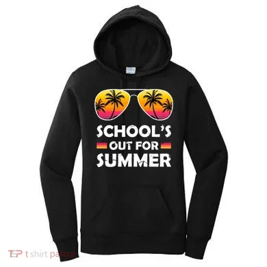 School's Out For Summer Palm Trees Women's Hoodie