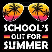School's Out For Summer Palm Trees Women's Hoodie thumb 2