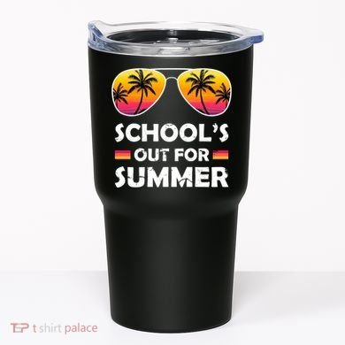 School's Out For Summer Palm Trees Tumbler