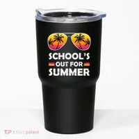 School's Out For Summer Palm Trees Tumbler thumb 0