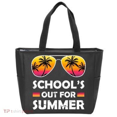 School's Out For Summer Palm Trees Tote Bag