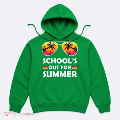 School's Out For Summer Palm Trees Hoodie