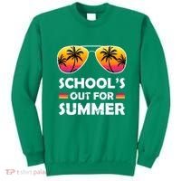 School's Out For Summer Palm Trees Sweatshirt thumb 0