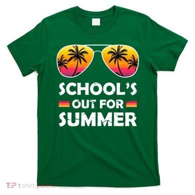 School's Out For Summer Palm Trees T-Shirt
